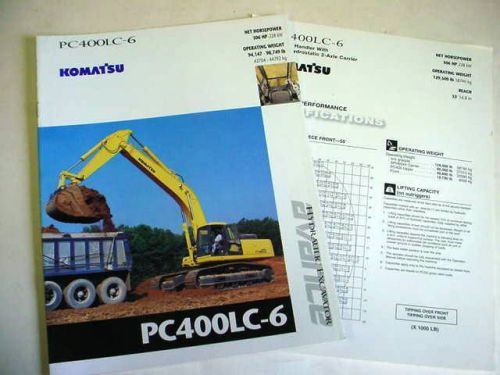 Komatsu PC400LC-6 Advance Hydraulic Excavator Color Brochure