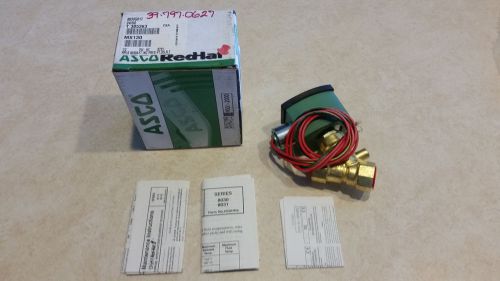 Asco red-hat ii solenoid valve 8030g017 brass 1/2&#034; 24 volt 2 way for sale