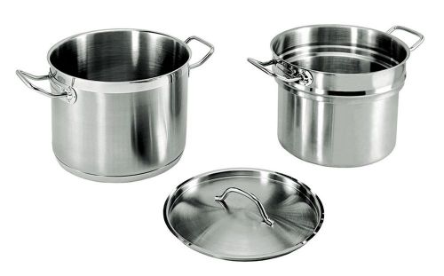 UPDATE 16QT SS SUPERSTEEL INDUCTION DOUBLE BOILER W/ LID - SDB-16