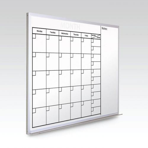 Custom monthly whiteboard calendar  36 x 48 at a glance for sale