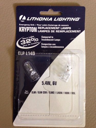 Lithonia lighting emergency unit krypton replacement lamps elp l 149 5.4w, 6v for sale