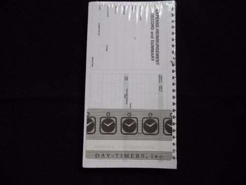 Vintage Day-Timer Expense-Reimbursement Record and Summary - Factory Sealed