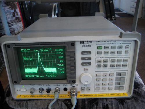 Hp agilent 8561e spectrum analyzer 30hz -6.5 ghz w/ tracking generator 2.9 ghz for sale