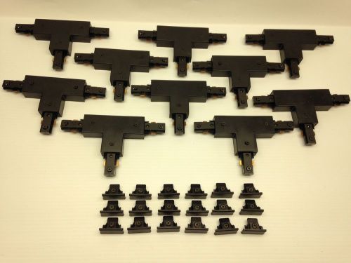 Lot of 10 JUNO T25 Black Tee T-series &amp; 15 black end caps