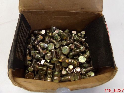 Qty=95 7/16-14 x 3/4 hex cap screws yellow zinc bolts grade 8 for sale
