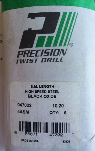8 Precision Twist Drill RH Screw Machine Length Drill Bits Series 4ASM NOS