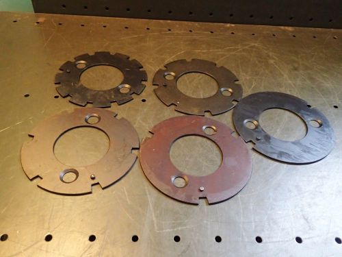 5 Pc Lot Super Spacer Chuck Index Ring Plates 6-3/4 OD 3-1/4 ID - 2 3 6 8 12
