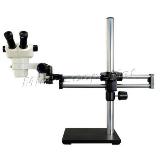 Binocular Stereo Microscope Zoom 6X-50X with Tall Pillar Heavy Duty Boom Stand