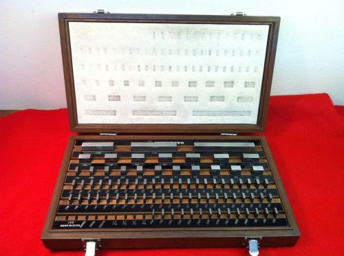 Mitutoyo 516-904 81pc gage block complete set .050-4.000&#034; japan excellent! for sale