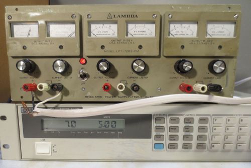 Lambda LPT-7202-FM Variable DC 7V@5A, Two 20V@1.5A, Triple Output Power Supply