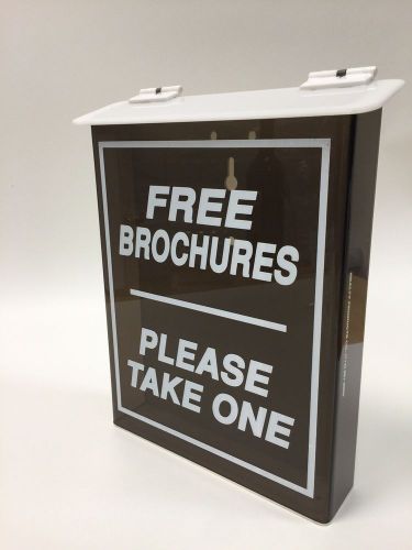 Outdoor Flyer Box with Spring Loaded Lid, Holds 8.5&#034; x 11&#034; Flyers