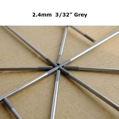 Grey WC20 Ceriated Tungsten Electrode 2.4mm X 150mm 3/32&#034; X 6&#034; TIG Welding 10PK