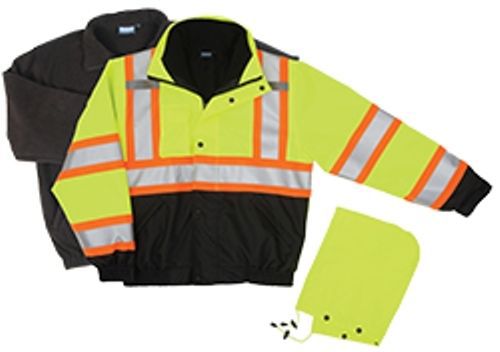Class 3 winter bomber jacket lime/black 3 in 1 jackets w550 by erb new item! for sale