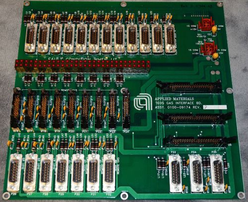 Applied Materials AMAT P5000 TEOS Gas Interface Board 0100-09174 Rev. D