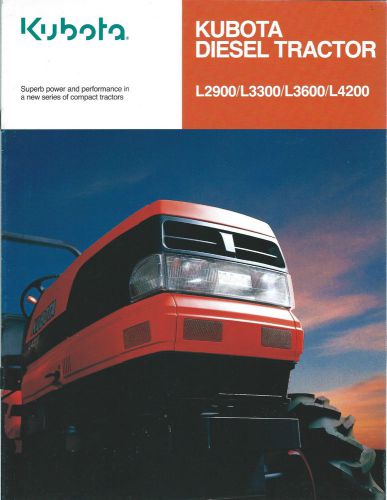 Equipment Brochure - Kubota - L2900 et al - Diesel Tractor Farm c1994 (E3063)