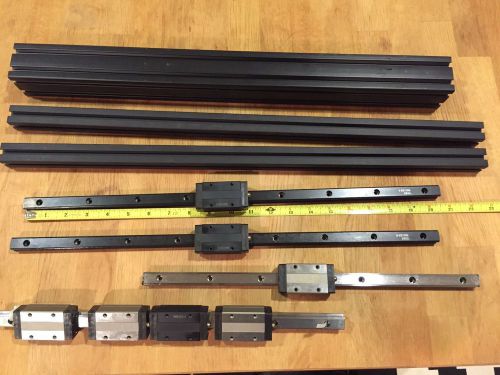 4x THK SHS15 Linear Rails 7x bearings and Extrusions