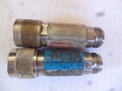 Lot of 2 HP/Agilent 8491A RF Attenuators (L237)
