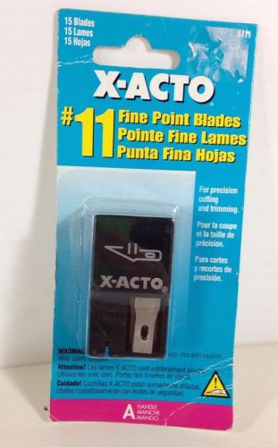 X-ACTO NO. 11 FINE PONT BLADE (15 BLADES) SEALED/NEW CONDITION!