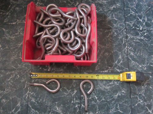 Stainless steel 304 s/s 50 pcs bent eye bolt 1/2&#034;-13 not for lifting 5.25&#034; long for sale