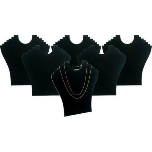 6 Black 6 Tier Display Chain Bust Necklace Bust Easel
