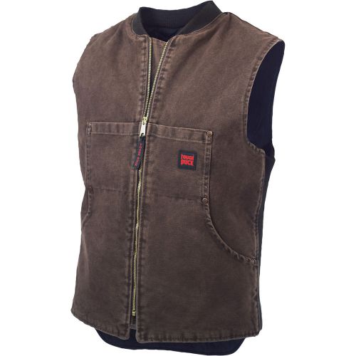 Tough duck washed quilt lined vest-s chestnut #19371bchestnuts for sale