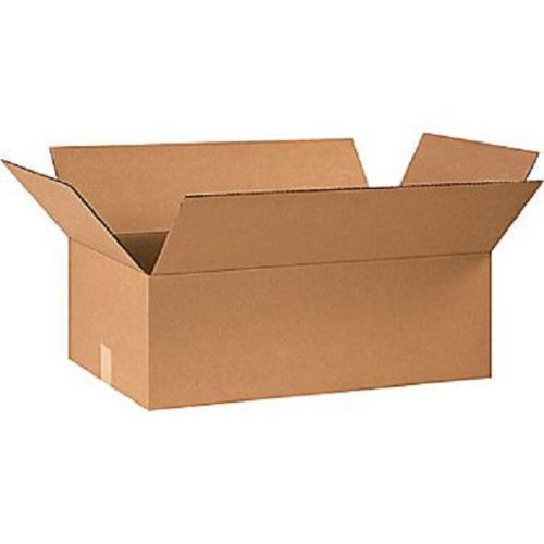 Corrugated cardboard flat shipping storage boxes 24&#034; x 14&#034; x 8&#034; (bundle of 20) for sale