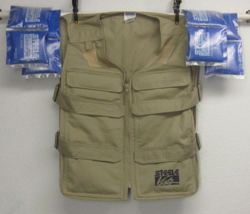 Steele brand cooling vest with 9 gel strips nwot unisex (approx. mens large) usa for sale