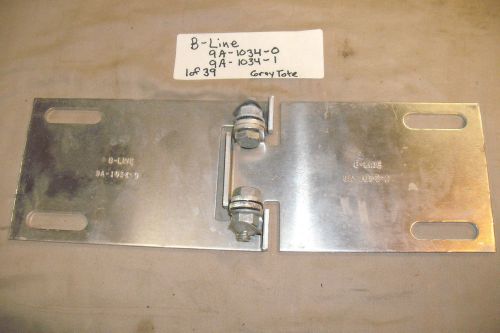 Cooper b-line 9a-1034 horizontal adjustable splice plates ~ set of 2 ~ new ~ for sale