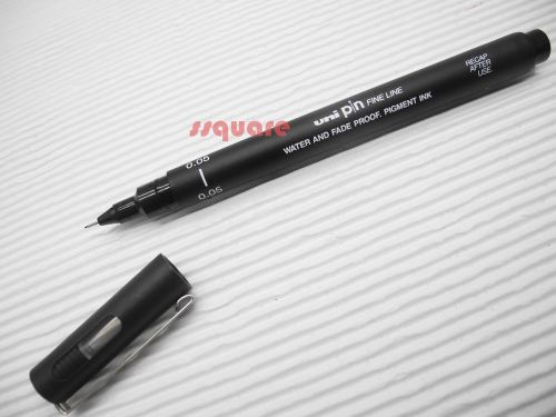 3 x Uni-Ball Uni Pin 0.05mm Fine Line Pigment Ink Black Fineliner Marker Pens