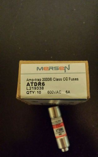 NEW IN BOX Lot of 10 Mersen Ferraz Shawmut ATDR6 Fuses CLASS CC LP-CC-6 NEW