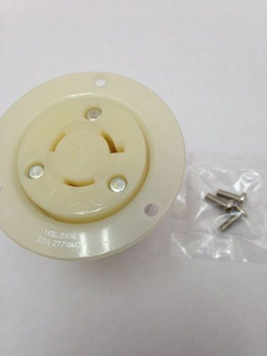 Hubbel Power Entry Receptacle, Connector, 20 A, 277 V HBL2336