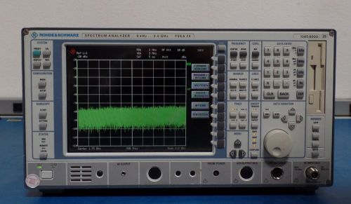 Rohde &amp; Schwarz FSEA 20  Opt B4 Low Phase Noise Spectrum Analyzer 9kHz - 3.5GHz