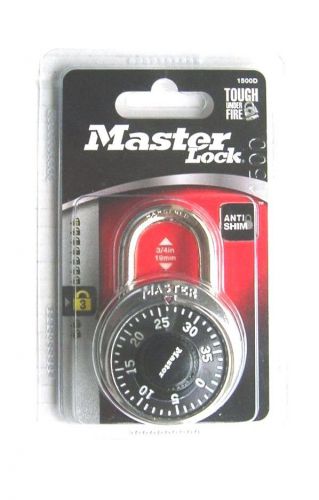 Master Lock Combination Padlock 3 Number Dial Rust Resistant Steel School Locker