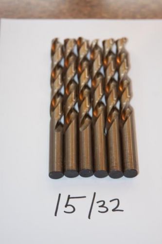15/32 Drill Bits- 6 Pack