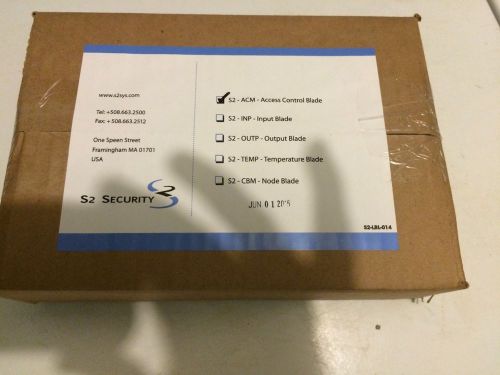 S2 Security - Netbox ACM - Access blade: new in box