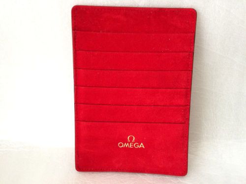 Vintage Omega Red G card watch holder mint in Condition -