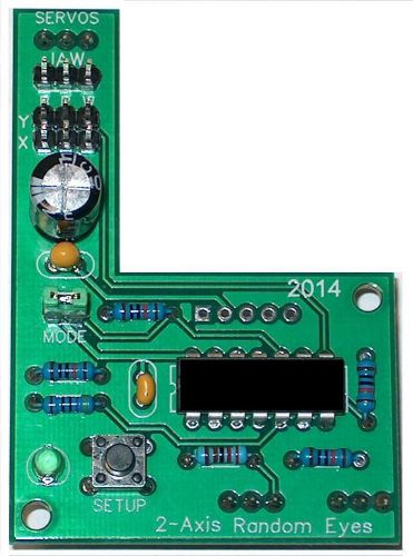 2-axis random moving eyes controller add-on board for audio servo controller for sale