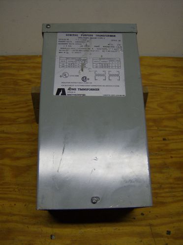 Acme general purpose t-1-11684 single phase 1.5 kva transformer tested reduced! for sale