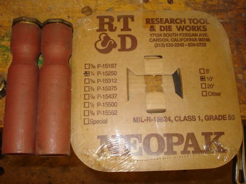 Marine Stuffing Tube by Research Tool &amp; Die M24235/17 Size G &amp; V Qty of 2 each