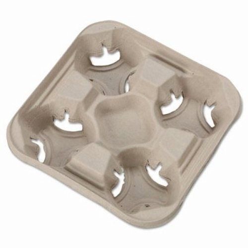 Chinet StrongHolder Molded Fiber 4- Cup Trays, 300 Trays (HUH20994CT)