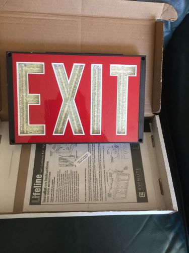 Vintage SPL Self Powered Exit Sign Model # 700-C-10