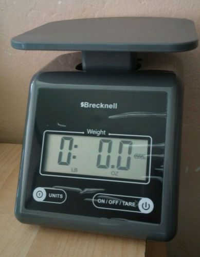 Brecknell Electronic Postal Scale, 7 Lbs Capacity, 6-4/5 x 5-3/5 Inches Platform