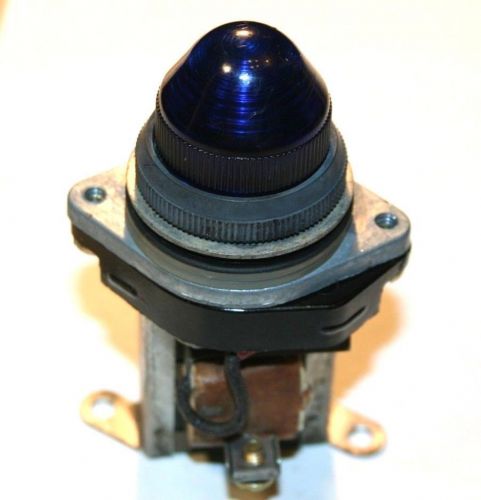 GE CR2940UE212E2 HEAVY DUTY OIL-TIGHT INDICATOR Blue LIGHT CAP  MOUNTING RINGS