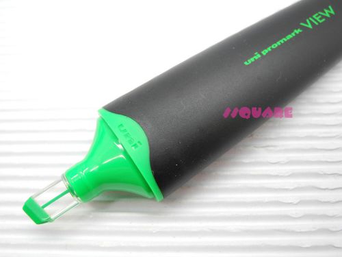 3 x Uni-Ball Promark VIEW USP-200 Water-Based Fluorescent Highlighters, Green