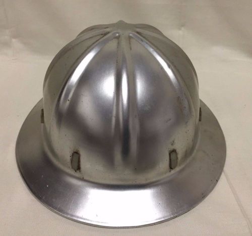 Vintage Apex Aluminum Safety Hard Hat Construction Mining With Liner GUC