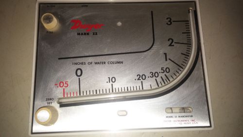 DWYER INSTRUMENTS MARK II MANOMETER MODEL 25 NEW NOBOX OLD STOCK #A94