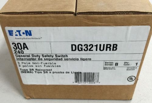 NEW IN BOX - Eaton/Cutler-Hammer DG321URB Safety Switch 30AMP 3 Pole 240VAC