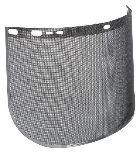 Jackson safety f60 40 mesh steel screen aluminum bound wire face shield, 15-1/2&#034; for sale