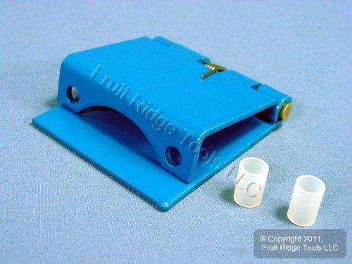 Leviton blue panel cam plug outlet receptacle snap back cover 16s21-b for sale