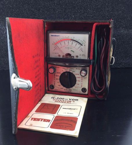 Vintage International C IC-500 FET VOM Tester with Case and Manual